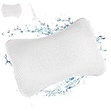 VMUTGA Badewannenkissen, Ergonomisches Kissen für das Badezimmer, Badekissen mit 2 starken Saugnäpfen, Spa-Badewannenkissen für Optimale Nacken Entspannung