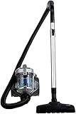Amazon Basics Zylinder-Staubsauger, leistungsstark, kompakt und leicht, ohne Beutel, für Hart- und Teppichböden, HEPA-Filter, 700 W, 1,5 l, EU, Schwarz/Blau