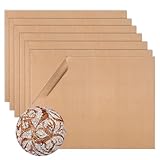 7 Stück Dauerbackfolie für Backblech, Backpapier, Dauerbackmatte Braune Backofenmatten Backofen Schutzmatte für Elektro und Gasbackofen antihaftbeschichtet für den Backofenboden (40cm×30cm)