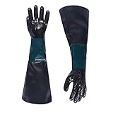 Fogsun Sandstrahlhandschuhe,23,6 Zoll Gummi Handschuhe für Sandstrahl-Reinigung für Modell 60, 90, 110, 260 Sandstrahlschrank