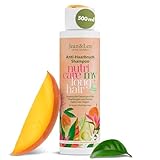Jean & Len Shampoo Anti-Haarbruch Mango & Avocado, für langes & brüchiges Haar, regeneriert beanspruchte Haarlängen und beugt Spliss vor, fruchtiger Mango-Duft, ohne Silikone & Parabene, vegan, 500 ml