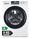 Haier Frontlader Waschmaschine 8kg I I-PRO SERIE 1 HW80-BP14929 I Washing Machine mit A-Effizienz, 1.400 U/Min. & sparsamem Inverter-Motor I Inkl. Refresh- sowie Expressprogramm und Mengenautomatik