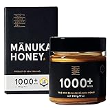 The True Honey Co. Manuka Honig MGO 1000+ (UMF 22+) 250g MGO & UMF-zertifiziert. Das exklusive, höchst prämierte Original aus Neuseeland, Intelligente Verpackung
