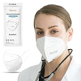 TubeRoo FFP2 Maske weiß 10 Stück, Atemschutzmaske 5-lagig, Schutz Masken, Mundschutz, Staubschutzmaske, deutscher Händler
