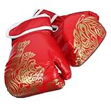 TOYANDONA Kickboxhandschuhe PU Sparring Boxhandschuhe für Training und Fitness mit Atmungsaktivem Design und Verstellbarem für Jungen und Mädchen Beim Thai Kickboxen