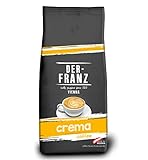 Der-Franz Crema Kaffee, ganze Bohne, 1000 g