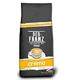 Der-Franz Crema Kaffee, ganze Bohne, 1000 g