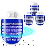 Elektrische Mückenlampe 4 Stück, UV-Insektenvernichter, Mückenschutz Steckdose für Zuhause, Küche, Schlafzimmer, Esszimmer, Insektenfalle Fliegenfalle gegen Mücken, Motten und andere Insekten