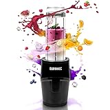 Duronic BL510 Mini-Standmixer | Mini Smoothie Maker | Standmixer 23.000 U/min | 500 W Elektrischer Blender | Shake Mixer mit 570 ml Trinkflasche to go (BPA-frei) | Obst Gemüse Frucht Saft Entsafter