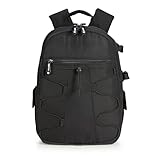 Amazon Basics Großer Kamerarucksack mit Interner Polsterung für DSLR und Zubehör, Wasserdicht und Stoßfest, 30 x 15 x 37 cm, Einfarbig, Schwarz