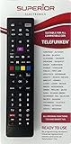 Superior Electronics SUPTRB018 Universal-Ersatzfernbedienung für alle Fernseher und Smart-TVs der Marke „Telefunken & Vestel“