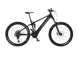 FISCHER E-Mountainbike MONTIS 6.0i, Fully Elektrofahrrad für Damen und Herren, RH 44 cm, Mittelmotor 90 Nm, 36 V Akku