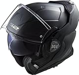 LS2, Klapphelm Motorrad ADVANT X SOLID Matt Black, XXL