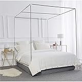 Moskitonetz-Halterung und Netz, aus Edelstahl, passend für Einzel-, Doppel-, King-Size- und Super-Kingsize-Betten – 22 mm, 1,8 x 2 m (6 × 6,1 m)