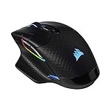 CORSAIR DARK CORE RGB PRO SE Wireless FPS/MOBA Gaming Maus Mit Qi Wireless Charging - 18.000 DPI - 8 Programmierbare Tasten - Sub-1ms - iCUE Kompatibel - PC, Mac, PS5, PS4, Xbox - Schwarz