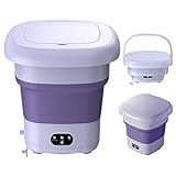 Mini-Waschmaschine - 9L Eimerwaschmaschine - Tragbarer persönlicher Wäschewascher mit Dehydrierungsfunktion, Ultraschall-Turbinenwascher für Socken, Unterwäsche