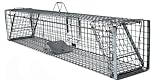Waschbärenfalle, Ecotraps Premium Hardy Super Strong Falle, Marderfalle, Fuchsfalle, Biberfalle, Tierfalle, Kastenfalle, Drahtfalle, 2 Türen, 130 x 34 x 34 cm, mit extra Köder