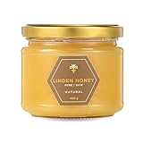 Earthbreath Linden | Lindenwood | Linden Rohhonig – 400 g – aus Einzel Apiary – rein, ungepasteurisiert & ungefiltert – natürlicher Süßstoff zum Kochen, Kaffee, Tee, Saft, Getränke, Lebensmittel