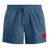 HUGO Herren Badehose Swimshort Beachwear Badeshorts Dominica, Farbe:Blau, Wäschegröße:L, Artikel:-427 medium Blue