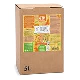 EM-Chiemgau Probiotischer Haushaltsreiniger & Geruchsneutralisierer EM-blond [Effektive Mikroorganismen] Universales Haushaltsmittel als Kompostbeschleuniger, Tierpflege & Schimmel Vorbeugen (5 L)