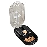 Tablettenteiler - Medikamenten Pillenschneider | ABS + Edelstahl Spender Praktisches Aufbewahrungs Etui Für Tabletten, Vitamine, Kapseln, Arzneimittel, Reiseapotheke, Unterwegs
