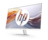 HP Series 5 527sa FHD IPS Monitor mit Lautsprechern | 68,6 cm (27 Zoll) | 100Hz | 1500:1 Kontrast | 99% sRGB | Dual-HDMI 1.4 | VGA | Audio-Aus-/Eingang | Entspiegelt | Neigbar | Nachhaltig | Weiß