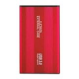 Externe Festplatten, USB 3.0, 1 TB/2 TB, externe Festplatten, verschleißfest, große Kapazität, Rot, 2 TB