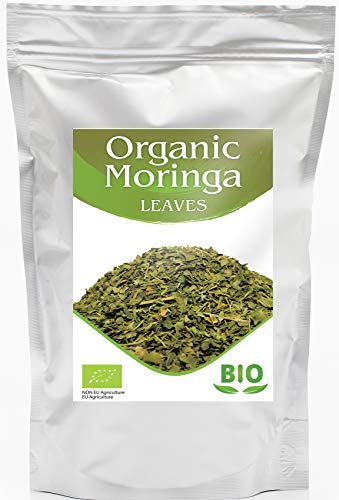 Moringablätter Tee BIO | Loser Kräutertee | Sorgfältig gesiebt, reich an Proteinen | Aus Ägypten | Organische Moringa Oleifera 500g