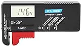 CAM2 Batterietester BT-168D Batterietester Digital für AA, AAA, C, D, 9V, 1,5V Batterien und Knopfzellenbatterien