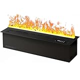 7 Einstellbare Flammenfarben, Elektrischer Kamin Mit Zerstäubter Flamme, Schlafzimmerkamin, Geeignet Für Die Dekoration Zu Hause, Im Büro, Im Hotel Und An Anderen Orten,100cm/39.3in