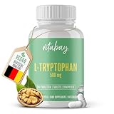 Vitabay L Tryptophan Hochdosiert 500mg - 240 Tabletten L-Tryptophan Vegan & Laborgeprüft - Triptofan Ltrypthophan ohne unerwünschte Zusatzstoffe