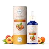 Lebbio – Aprikosenkernöl – 100% natürlich und kaltgepresst - Feuchtigkeitsspendend, Pflegend für Gesicht, Haare, Kosmetik, Körper, Massage, Lippenbalsam, Hautpflege