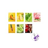 TJYAEKLTD Water Bottle Flavour Pods, 7 Pieces Fruit Aroma Pods Air Bottle Starter Set, Flavoured Taste Rings Pods Suitable for 650 ml Water Bottle, Perfect for Gym, Running, Outdoor