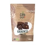 Kakaomasse Bio Roh - 250g. Criollo Kakao Bio zur Herstellung von Rohkakaomasse 100% Natürlich und Rein. Kakaopaste von Peru. Enthält Antioxidantien und Mineralien für Süßigkeiten Kekse und Kuchen.