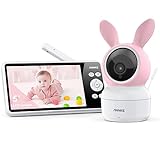 ANNKE Babyphone mit Kamera, Video Baby Monitor Babyphone mit 720P 5' Display, 1080p Kamera mit Nachtsicht, Schlaflieder, 2-Wege-Audio, Temperaturanzeige, kein WLAN/App erforderlich, Tivona Pro