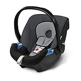CYBEX Silver Babyschale Aton, Inkl. Neugeboreneneinlage, Ab Geburt bis ca. 18 Monate, Max. 13 kg, Cobblestone