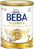 BEBA SUPREME 2 Folgemilch nach dem 6. Monat, Babynahrung mit 6 HMO Komplex, nur Laktose, ohne Palmöl, 1er Pack (1 x 800g)