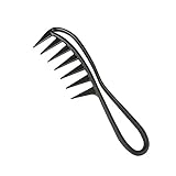 Breite Zahnkämme, Haarkamm Breiter Zahnkamm Professioneller Friseur Kamm Antistatischer grob Kamm Haarstyling Lockenkamm für Home Salon Friseurkamm Frauen Männer (Schwarz)