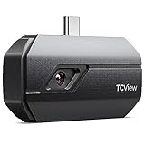 TOPDON Wärmebildkamera für Android TC001[Nur Android/Grau], Hohe Auflösung 512x384 mit TISR, 256x192 IR Auflösung, Temperaturbereich: –20 °C bis +550 °C