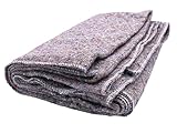 Umzugsdecken Möbelpackdecken Lagerdecken Packdecken, 150 x 200 cm, 330-350 g/m², Grau, 2-seitig gesäumt (1 Stück)