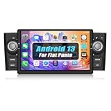 [1+32G] SIXWIN Android 13 Autoradio für FIAT Punto 05-09/Linea 07-11 mit Navi, 7 Zoll Bildschirm Touch Display Auto Radio mit Bluetooth RDS FM Navigation GPS WiFi USB Canbus