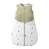 Baby Schlafsack 1.5 Tog Schlafsack 100% Baumwolle Ganzjahres Schlafsack Babyschlafsack Kinder, 1.5 Tog für Jungen und Mädchen 76CM/Baby Höhe 80-90cm