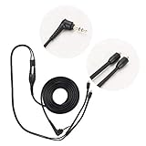 Shure Mmcx-Kabel, Se215 Se425 Se535 Se846 Ue900 (schwarzes In-Ear--Kopfhörer-Ersatzkabel ohne Mikrofon), Geflochtenes Kopfhörerkabel, Passend für (Frei von schwarzem Weizen)