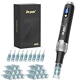 Dr. pen Ultima M7S Professionelle Elektrische Mikroneedling Pen, Authentisch Kabellos 2025 NEUSTE MODELL Derma Pen mit 27 Stück Ersatzpatronen für Gesicht, Körper, Haarwachstum Hautpflege(Schwarz)