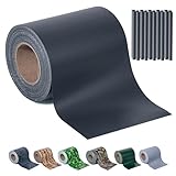 Sichtschutzstreifen Zaun 35 m x 19 cm inkl.20 Clips, Sichtschutz Zaunfolie PVC Sichtschutzstreifen Doppelstabmatten für Gartenzaun, Balkon/Diverse Farben