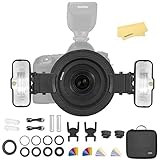 Godox MF12 MF12-K2 Makro TTL Externer Blitzgerät 2.4G 12W,Zwei-Licht-Kit mit 3.7V/1700mAh Lithium Batterie,0.01-1.7s Recyclingzeit, Kompatibel für Nikon Sony Canon Fuji Olympus Panasonic Kameras
