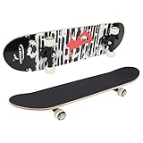 HUDORA Skateboard Hornet ABEC 1, Design 4, schwarz, 78,8 x 20,3 cm 12060