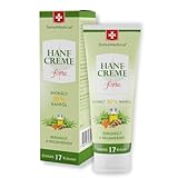 SwissMedicus Hanf-Creme forte | beruhigt & regeneriert | für eine intensive Behandlung der trockenen, empfindlichen und gereizten Stellen geeignet | 30% hochwertiges Hanföl | 75 ml
