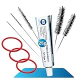 fancility® Zubehör Ersatzteile & Reinigungs-Set für Philips Kaffeevollautomaten 25g Silikonfett, 3 O-Ring Dichtungen für Brühgruppe Brüheinheit uvm. Saeco Latte go Spidem Gaggia etc. + 5 Bürsten
