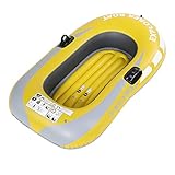 Dioche Stabiles Kleines Schlauchboot, Schlauchboot 1 Person, PVC Aufblasbares Kajak Kanu Rudern Luft Boot für Angeln Driften Tauchen